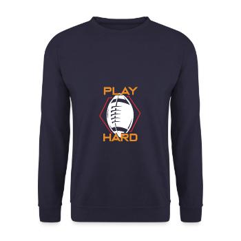 Football américain - Sweat-shirt Unisexe - marine - Devant - Alina (178cm) & Michal (187cm)
