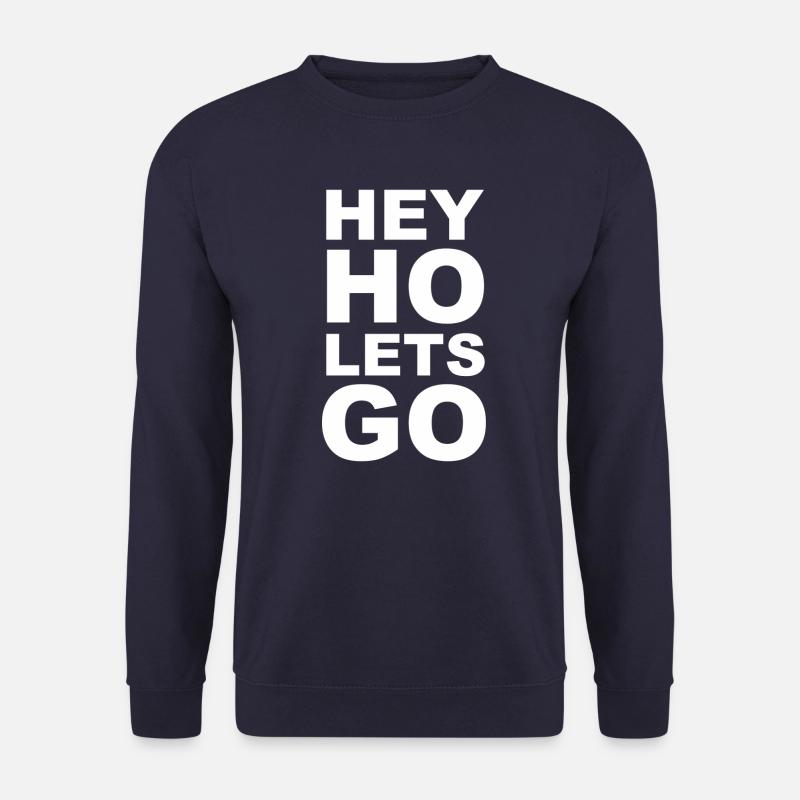 HEY HO weiss - Unisex Pullover - Navy