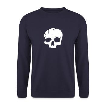 SKULL - Unisex Pullover - Navy - Vorne - Alina (178cm) & Michal (187cm)
