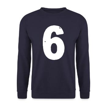 Maillot 6 numéros - Sweat-shirt Unisexe - marine - Devant - Alina (178cm) & Michal (187cm)