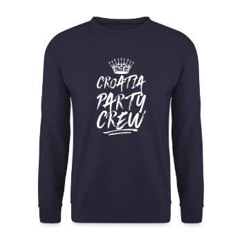 Croatie Dit de l’équipe du parti - Sweat-shirt Unisexe - marine - Devant - Alina (178cm) & Michal (187cm)