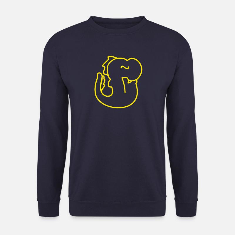 Dragon KLM yellow line - Unisex Sweatshirt - navy