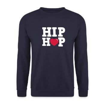 I heart Hip Hop - Sweat-shirt Unisexe - marine - Devant - Alina (178cm) & Michal (187cm)