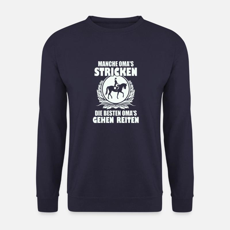mancheomas3000 Reiten - Unisex Pullover - Navy