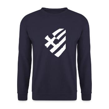 greece flag - Unisex Sweatshirt - navy - Front - Alina (178cm) & Michal (187cm)