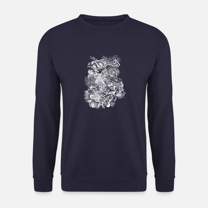 's doodle - Unisex Pullover - Navy