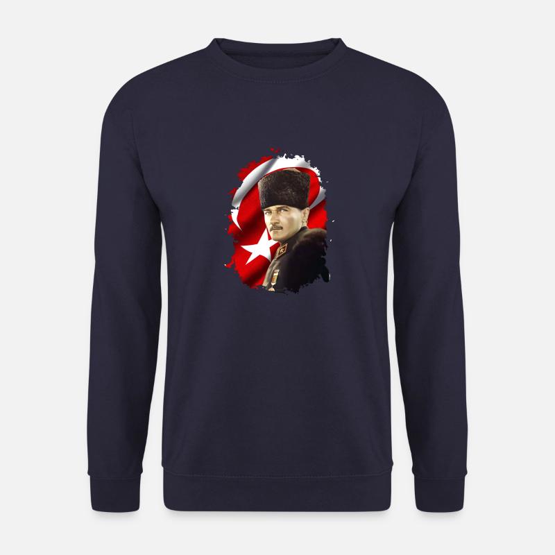 Ulu Önder Mustafa Kemal Atatürk - Unisex Pullover - Navy