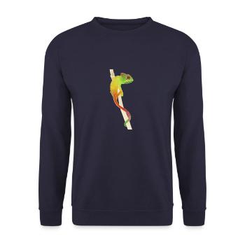 caméléon - Sweat-shirt Unisexe - marine - Devant - Alina (178cm) & Michal (187cm)