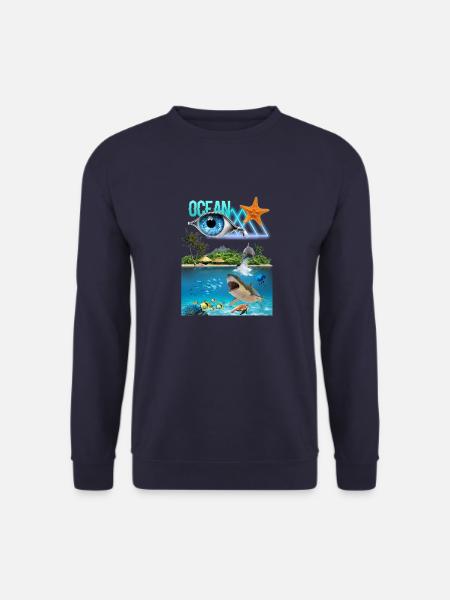 Ocean Eyes, Sommer, Sommer 2022, Beach Club. - Unisex Pullover - Navy