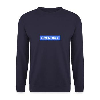 Grenoble France - Sweat-shirt Unisexe - marine - Devant - Alina (178cm) & Michal (187cm)