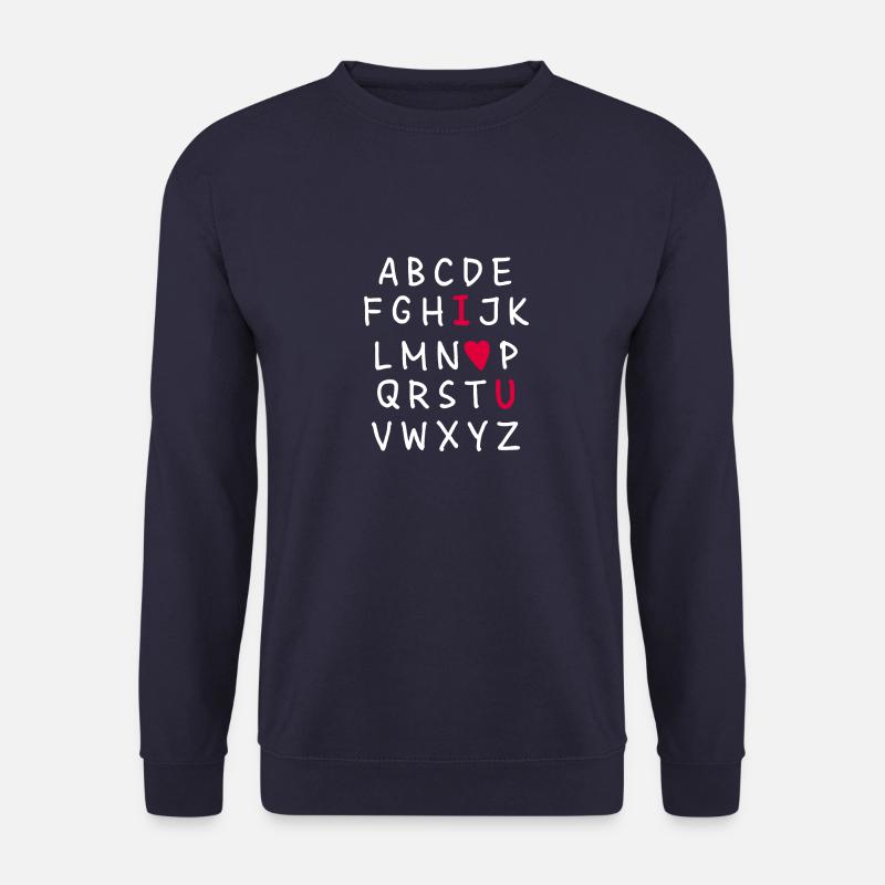Love Alphabet - Unisex Pullover - Navy