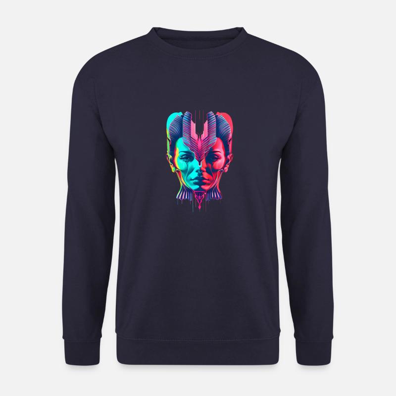 Siamesischer Kopf - Unisex Pullover - Navy