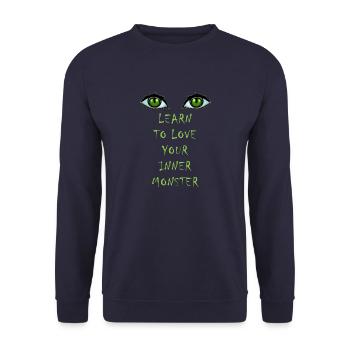 Das innere Monster - Unisex Pullover - Navy - Vorne - Alina (178cm) & Michal (187cm)