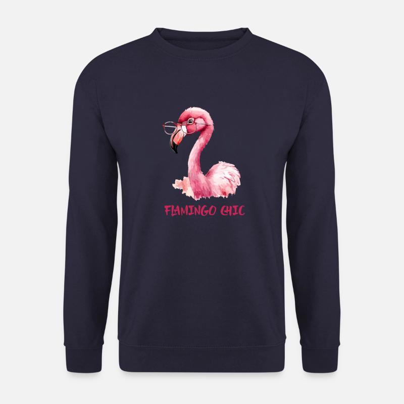 Flamingo-Chic - Unisex Pullover - Navy