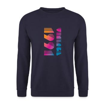 Vintage 1991 - Unisex Pullover - Navy - Vorne - Alina (178cm) & Michal (187cm)