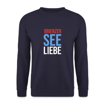 Brienzerseeliebe - Unisex Pullover - Navy - Vorne - Alina (178cm) & Michal (187cm)