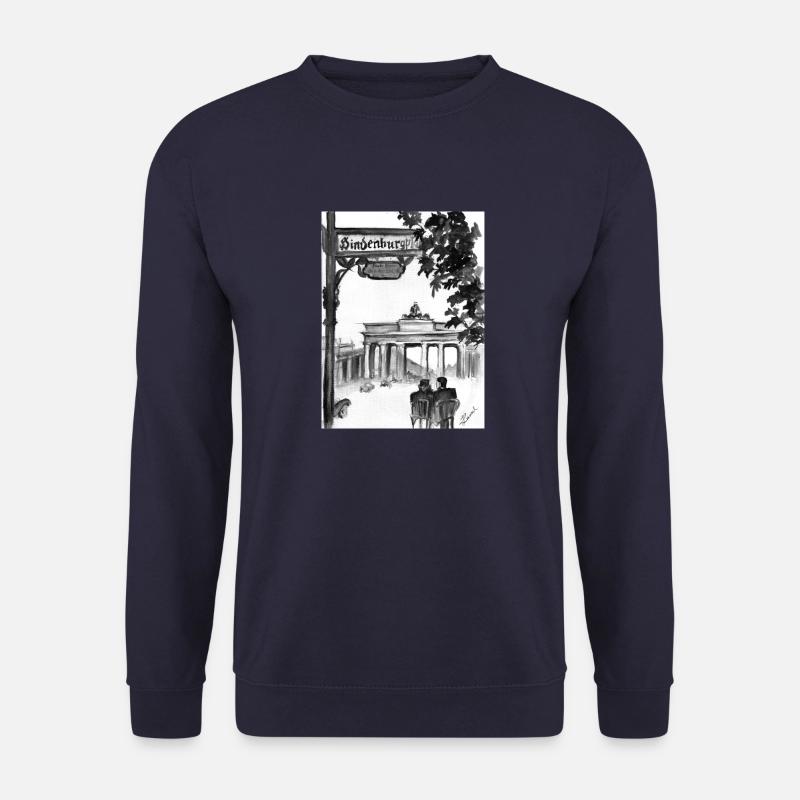 Brandenburger Tor Nostalgie - Unisex Pullover - Navy