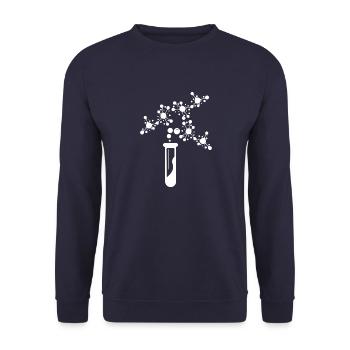 Neurones Chimie Science Tableau périodique Laboratoire - Sweat-shirt Unisexe - marine - Devant - Alina (178cm) & Michal (187cm)