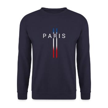 FRANKREICH - Unisex Pullover - Navy - Vorne - Alina (178cm) & Michal (187cm)