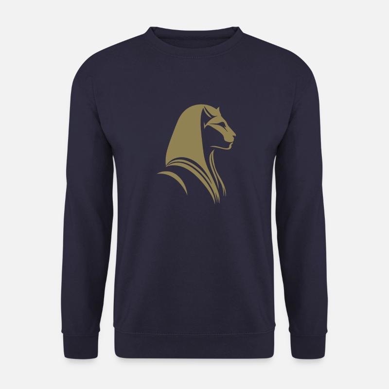 Cat Egypt Pharaoh Silhouette - Unisex Sweatshirt - navy