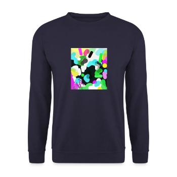 edgar superoil Louis - Unisex Pullover - Navy - Vorne - Alina (178cm) & Michal (187cm)