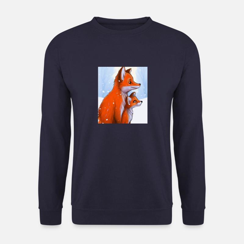 Füchse im Schnee - Unisex Pullover - Navy