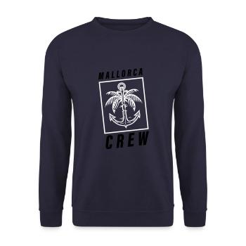 Ancre de palmier d’équipage à Majorque - Sweat-shirt Unisexe - marine - Devant - Alina (178cm) & Michal (187cm)