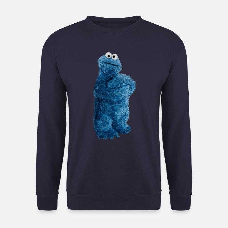 Sesamstraße Krümelmonster Pose - Unisex Pullover - Navy