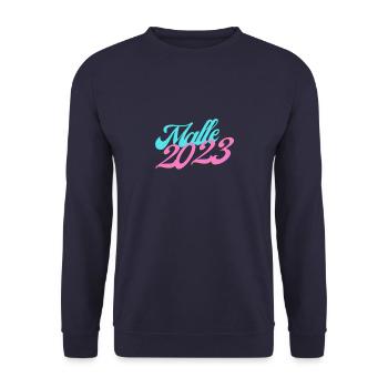 Malle 2023 - Unisex Pullover - Navy - Vorne - Alina (178cm) & Michal (187cm)