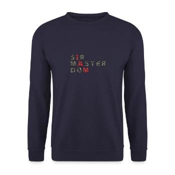 I AM SIR MASTER DOM BDSM bdsm bondage oben sub - Unisex Pullover - Navy - Vorne - Alina (178cm) & Michal (187cm)