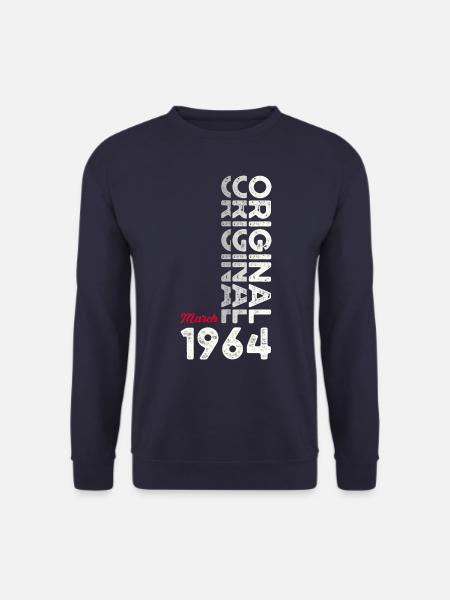60. Geburtstag Original März Jahrgang 1964 - Unisex Pullover - Navy