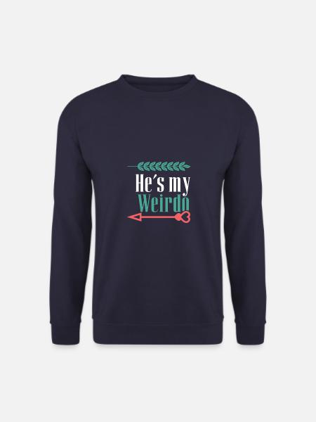 He's my crazy couple - Unisex Sweatshirt - navy
