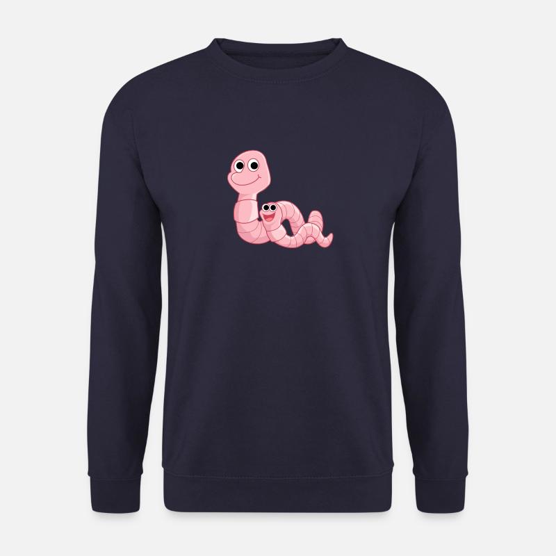 Regenwürmer Regenwurm Erdwurm Erdwürmer Gärtner - Unisex Pullover - Navy
