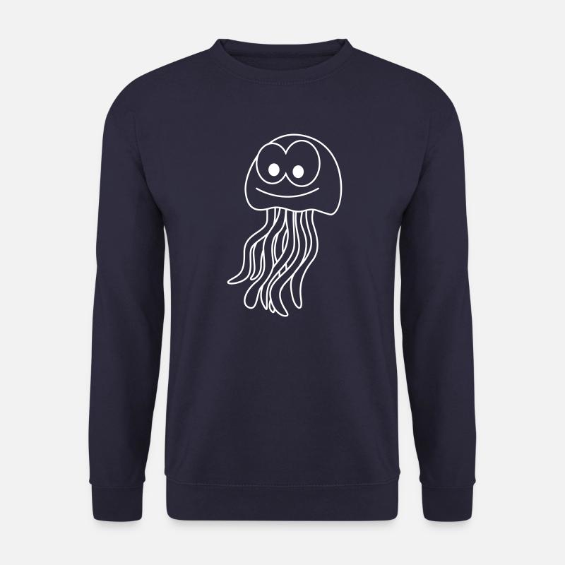 Qualle Comic Tier - Unisex Pullover - Navy