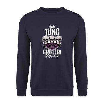 Enterrement de vie de garçon crâne jga - Sweat-shirt Unisexe - marine - Devant - Alina (178cm) & Michal (187cm)