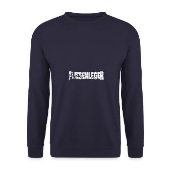 Berufung als Fliesenleger - Unisex Pullover - Navy - Vorne - Alina (178cm) & Michal (187cm)