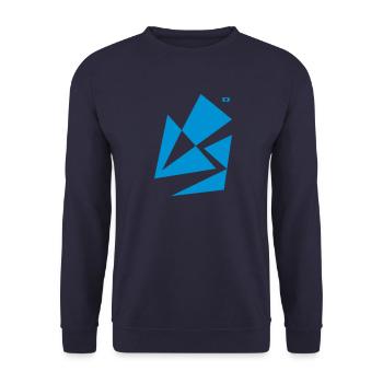 A-132 The crack - Unisex Pullover - Navy - Vorne - Alina (178cm) & Michal (187cm)