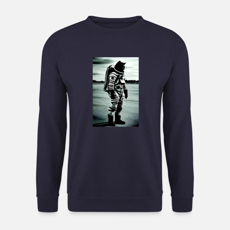 Kosmonautenkatze auf Asphalt - Unisex Pullover - Navy