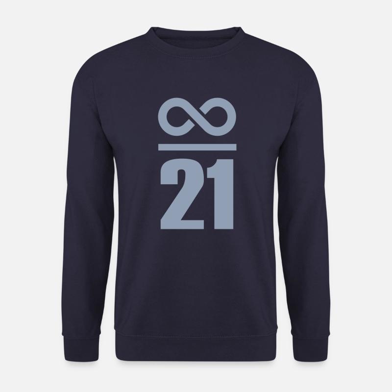 Infinite by 21 million Bitcoin - Unisex Sweatshirt - navy
