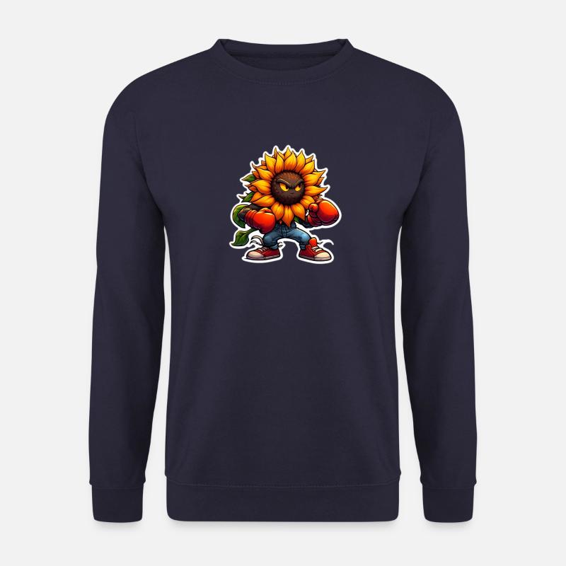 Sonnenblume steigt in den Ring - Unisex Pullover - Navy