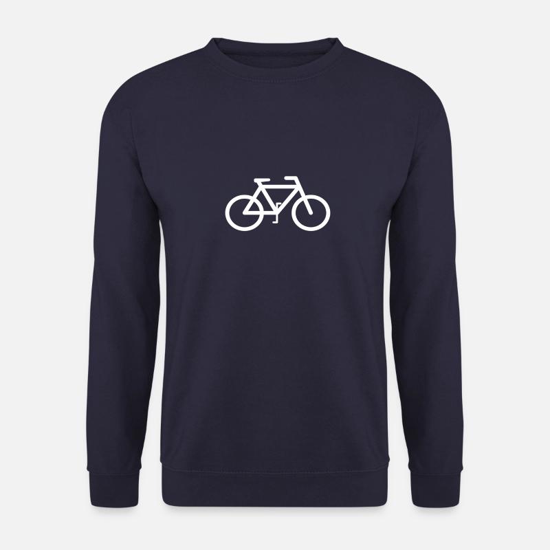 Fahrrad weißes T-Shirt - Unisex Pullover - Navy
