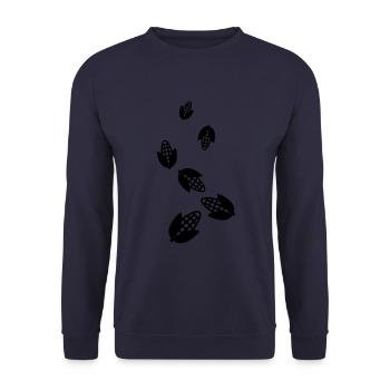 Symbole du maïs - Sweat-shirt Unisexe - marine - Devant - Alina (178cm) & Michal (187cm)