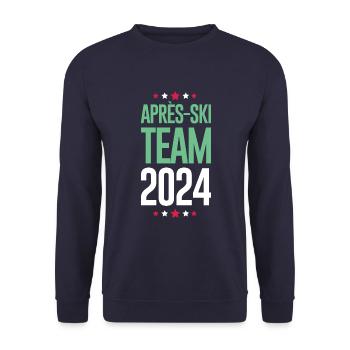 Vacances après-ski 2024 - Sweat-shirt Unisexe - marine - Devant - Alina (178cm) & Michal (187cm)
