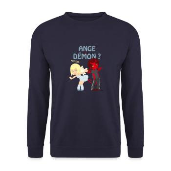 Ange ou démon ? - Sweat-shirt Unisexe - marine - Devant - Alina (178cm) & Michal (187cm)