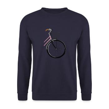 Idée de cadeau de vélo de vélo de route de vélo de montagne de dames - Sweat-shirt Unisexe - marine - Devant - Alina (178cm) & Michal (187cm)