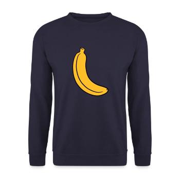 banane - Unisex Pullover - Navy - Vorne - Alina (178cm) & Michal (187cm)