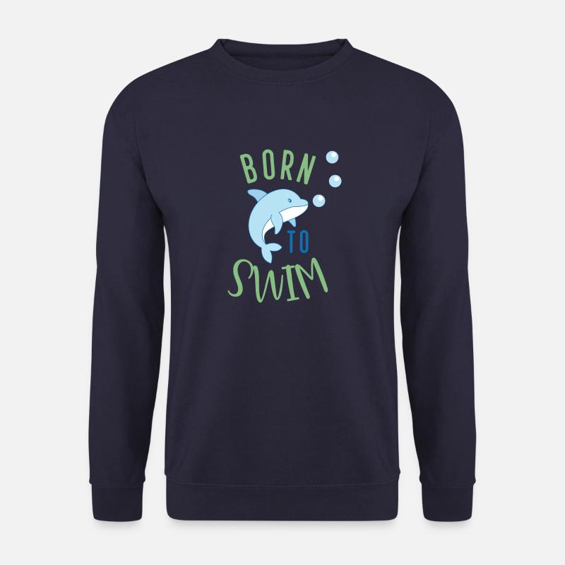 Born to swim - Unisex Pullover - Navy