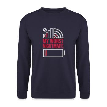 Icônes mon pire cauchemar - Sweat-shirt Unisexe - marine - Devant - Alina (178cm) & Michal (187cm)