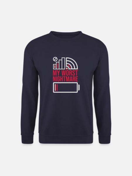 Icons my worst nightmare - Unisex Sweatshirt - navy