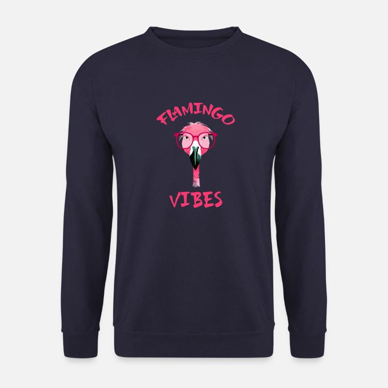 Flamingo-Vibes - Unisex Pullover - Navy